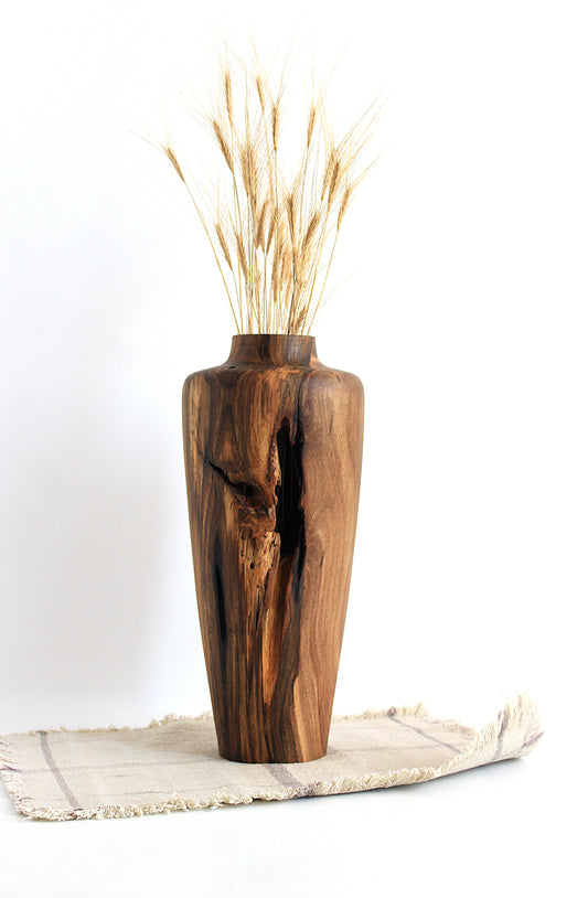 Handcrafted Walnut Vase