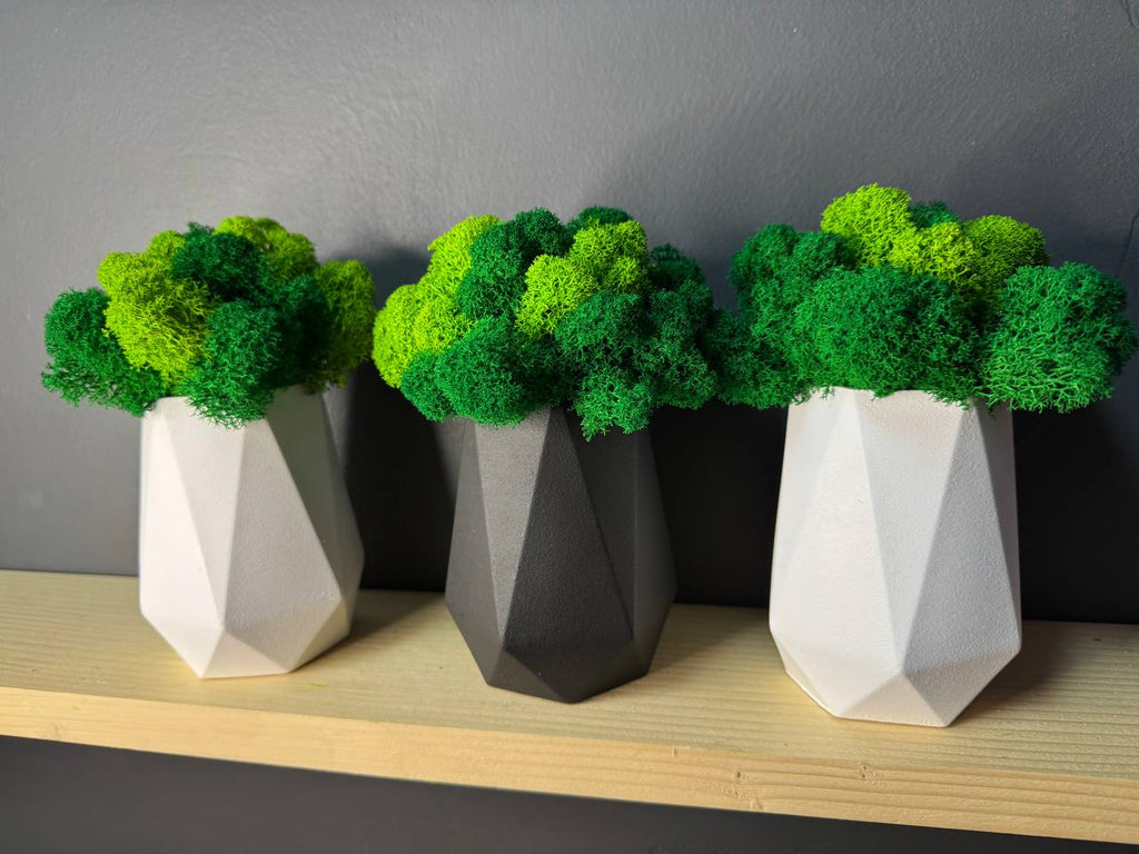 Handcrafted Tall Wooden Planter - Modern Floor Plant Pot