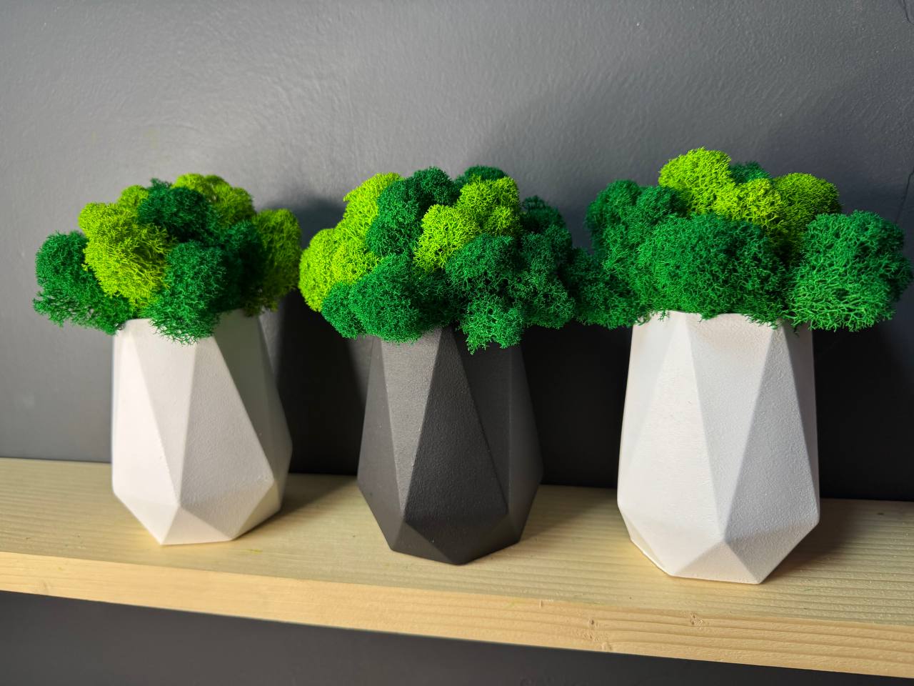 Handcrafted Tall Wooden Planter - Modern Floor Plant Pot