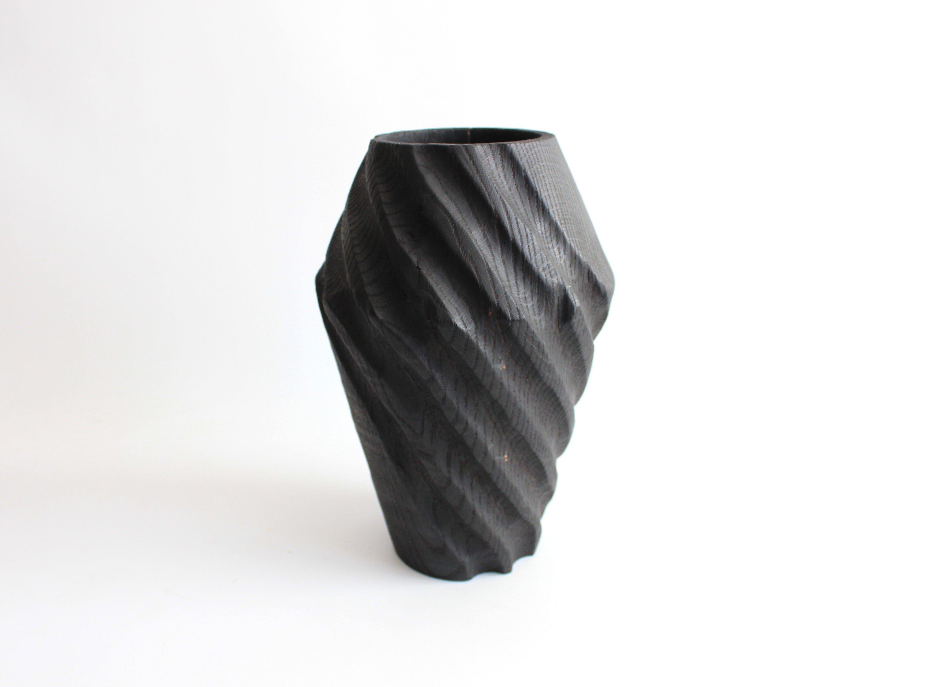 Handcrafted Wooden Vase for Dried Flowers - Artisan Made