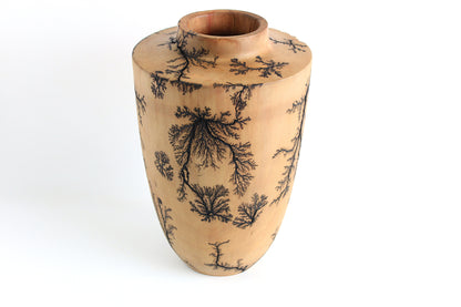 Elegant Pear Wood Vase for Dried Flowers - Classic Design