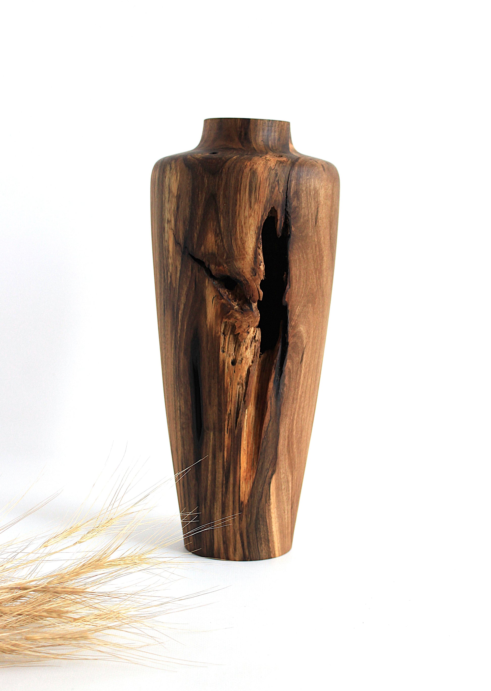 Handcrafted Walnut Vase