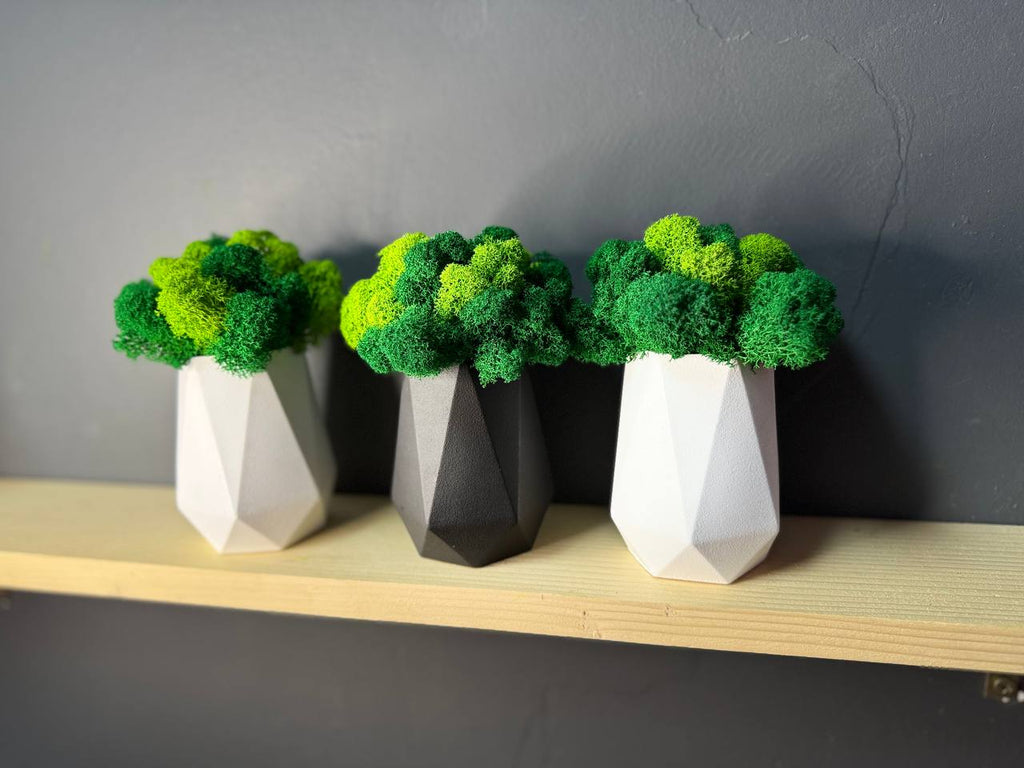 Handcrafted Tall Wooden Planter - Modern Floor Plant Pot