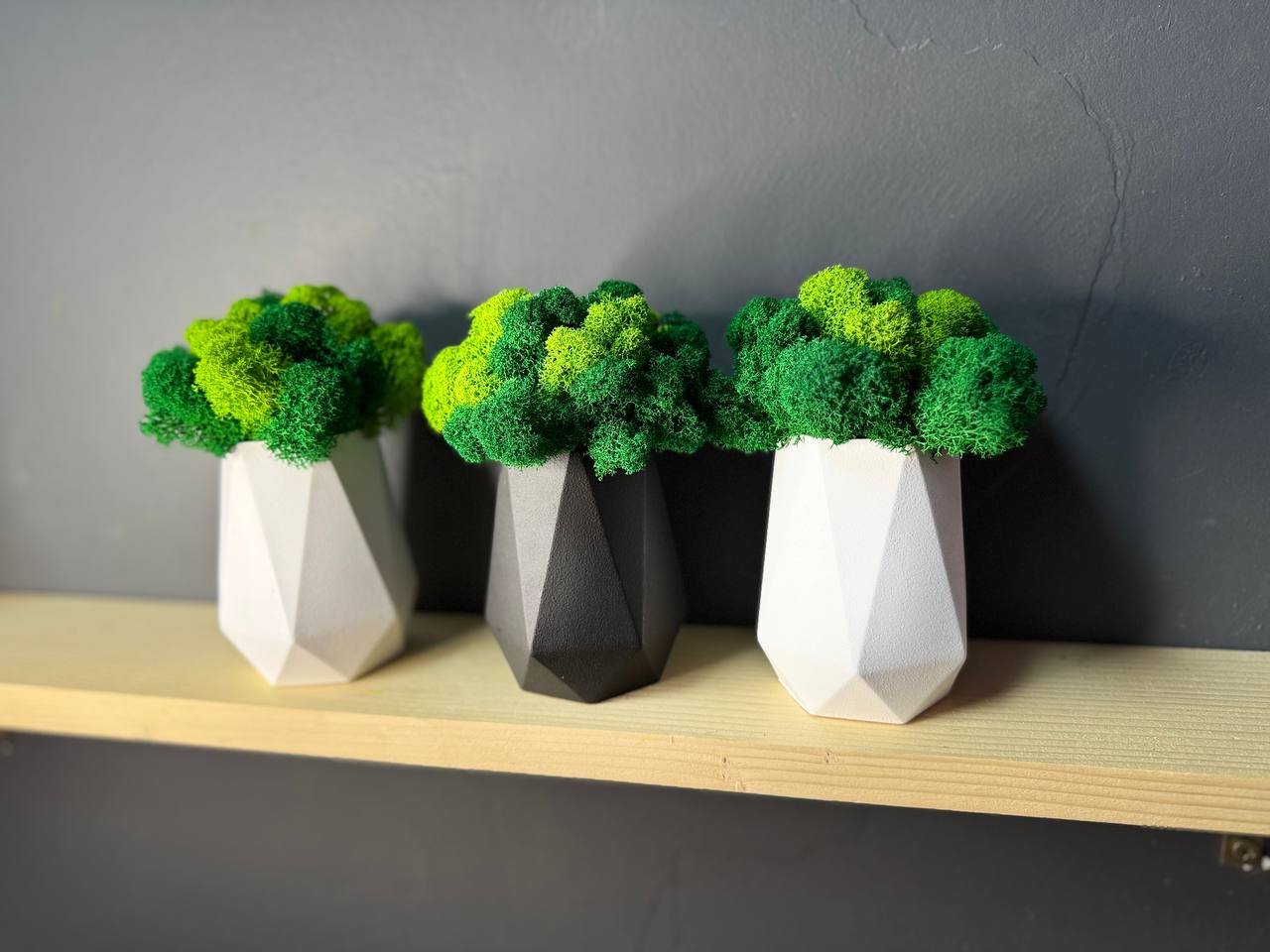Handcrafted Tall Wooden Planter - Modern Floor Plant Pot