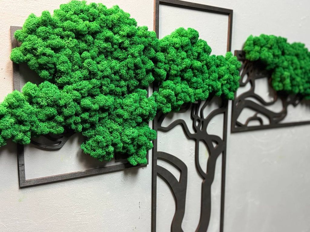 Handcrafted Wooden Wall Panel 'Gleia' - Artistic Home Decor