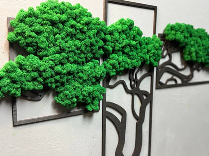 Handcrafted Wooden Wall Panel 'Gleia' - Minimalist home design