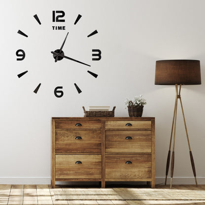 3D Wall Clock - Geometric