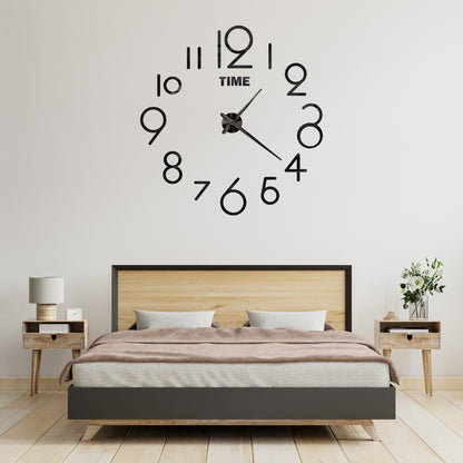 3D Wall Clock - Modern Illusion